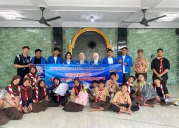 Dokumentasi Mahasiswa Program Studi Ilmu Komunikasi Universitas Bina Sarana Informatika mengadakan sosialisasi bertema “Bijak Bermedia Sosial dan Peduli Sesama” (Sumber: Dokumentasi Pribadi)