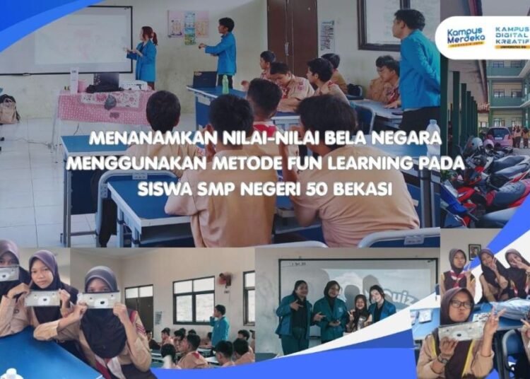 MENANAMKAN NILAI NILAI BELA NEGARA MENGGUNAKAN METODE FUN LEARNING PADA SISWA SMP NEGERI 50 BEKASI