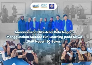 Semangat Bela Negara Dikemas Seru, Mahasiswa UBSI Hadirkan Edukasi Interaktif di SMPN 50 Bekasi 46 Menanamkan Nilai Nilai Bela Negara Menggunakan Metode Fun Learning pada Siswa SMP Negeri 50 Bekasi 2