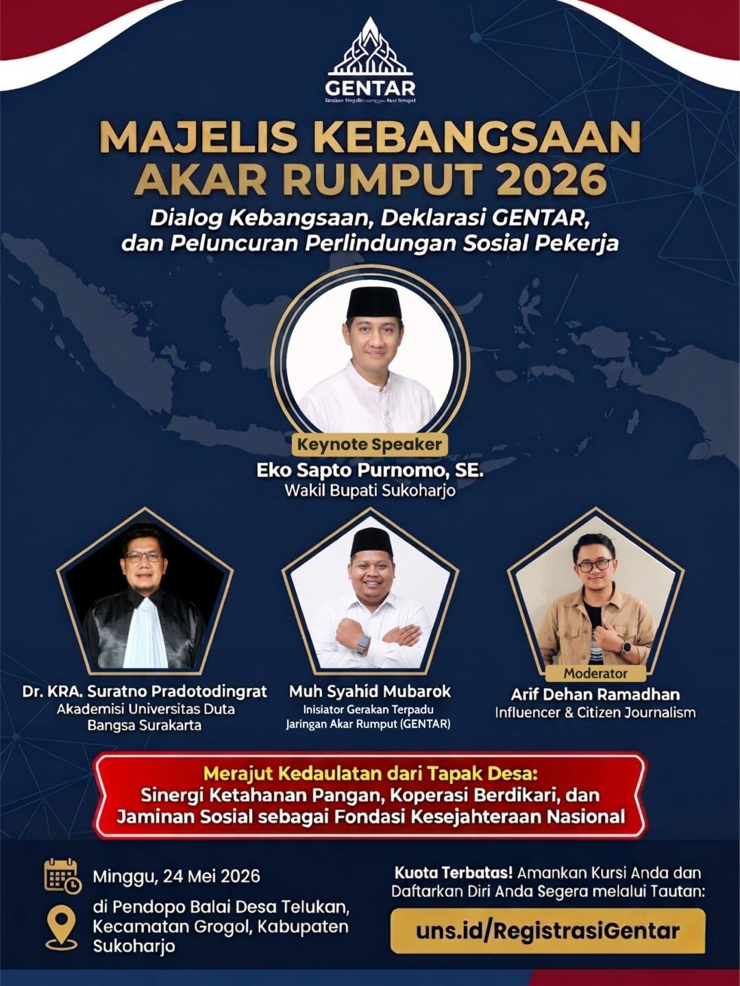 Merajut Kedaulatan dari Desa, GENTAR Siap Gelar Majelis Kebangsaan dan Bagikan 100 BPJS Ketenagakerjaan Gratis di Sukoharjo 48 WhatsApp Image 2026 05 18 at 12.05.40