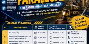 Pelatihan Paralegal LBH Radar Nusantara Indonesia Diikuti 19 Peserta 56 WhatsApp Image 2026 05 26 at 15.42.07