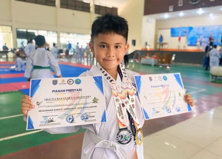 Arjuna Bayanaka Nareswara Sosok Atlet Karate Muda Asal Depok yang Menorehkan Prestasi Nasional pada Kejuaraan Karate SBY Cup XXII Tahun 2026 48 WhatsApp Image 2026 05 30 at 09.49.35