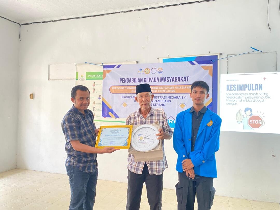 Mahasiswa UNPAM Serang Edukasi Warga Kampung Kepandean Kidul Soal Pelaporan Maladministrasi Pelayanan Publik