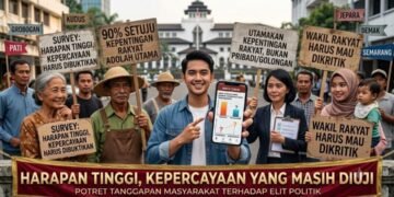 Visualisasi harapan dan ruang kritik masyarakat terhadap jalannya kekuasaan. (Sumber: Ilustrasi Digital)