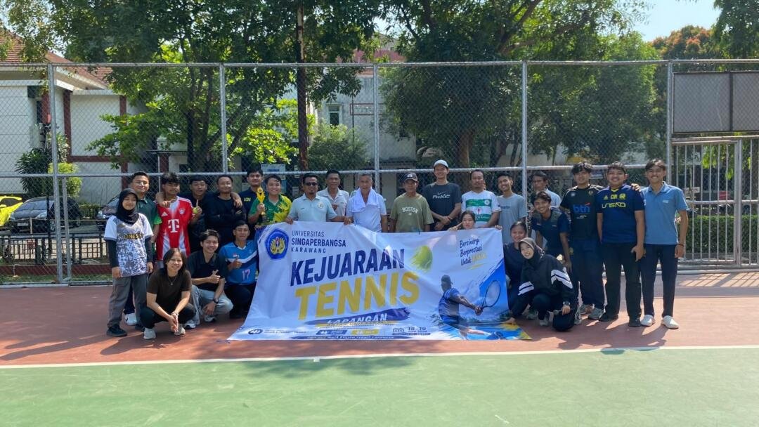 Mahasiswa/i UNSIKA terlibat dalam kegiatan Turnamen Tennis Lapangan