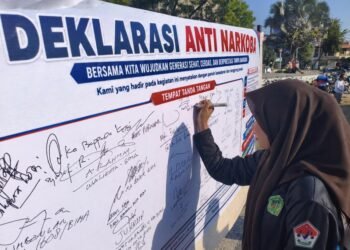 Anggota Saka POM MAN 2 Kota Bima Deklarasikan Komitmen Perangi Narkoba 1