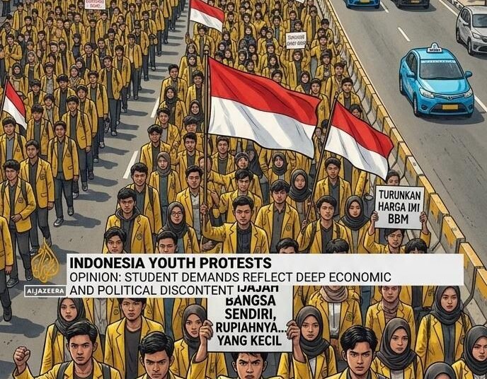 Aspirasi atau Disorientasi? Membaca Ulang Gerakan Demonstrasi Mahasiswa di Tengah Polarisasi Digital dan Tantangan Tata Kelola Publik Daerah 46 Gemini Generated Image io3tyoio3tyoio3t