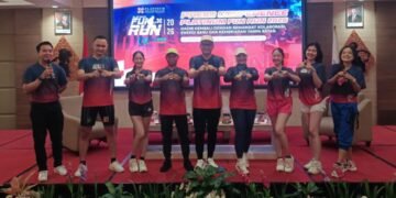 Platinum Fun Run 2026 Hadir di Sleman, Padukan Olahraga dan Wisata 56 Konferensi Pers Platinum Fun Run 2026 di Ballroom Platinum Adisucipto Hotel Yogyakarta sekaligus menjadi momen peluncuran resmi jersey yang akan dikenakan para peserta dalam ajang lari tahunan tersebut.(Yusuf)