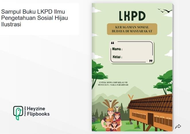 Dokumentasi Naila Farahiyah, E-LKPD (Lembar Kerja Peserta Didik Elektronik) berbasis Flipbook  (Sumber: Dokumentasi Pribadi)