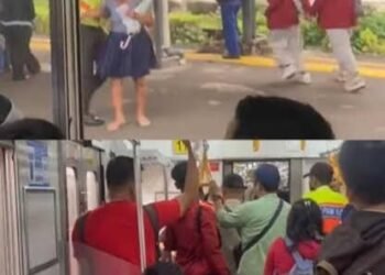 Viral!!! Penumpang KRL Berakhir Diturunkan Akibat Gantung Payung Sembarangan: Ketika Teguran Dianggap Penghinaan 46 ibu-ibu diturunkan dari KRL (Foto Facebook)