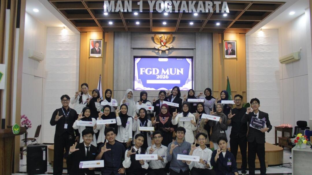 Asah Diplomasi Kelas Dunia, KIR LIBA MAN 1 Yogyakarta Gelar FGD MUN 2026 48 MAN 1 Yogyakarta