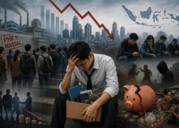 Analisis Risiko Sosial Akibat PHK Massal dan Pengangguran Usia Muda terhadap Stabilitas Ekonomi Indonesia 46 Ilustrasi dampak PHK massal dan tingginya pengangguran usia muda terhadap kondisi sosial masyarakat serta potensi gangguannya terhadap stabilitas ekonomi Indonesia.