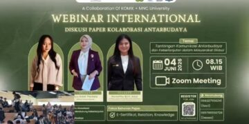 Webinar Internasional dan Diskusi Paper Kolaborasi Antarbudaya hasil kolaborasi antara Korps Mahasiswa Ilmu Komunikasi Universitas Bina Darma dan MNC University dibawah bimbingan Dr. Desy Misnawati, S.Sos, M.I.Kom. (Foto-Istimewa)
