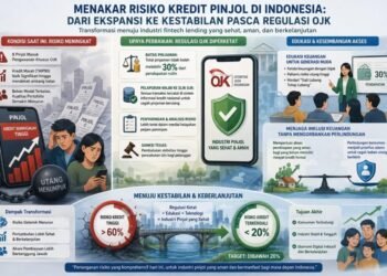 Menakar Risiko Kredit Pinjol di Indonesia: Dari Ekspansi ke Kestabilan Pasca Regulasi OJK 47 Sumber foto/ilustrasi: Diolah penulis menggunakan ilustrasi digital berbasis AI, 2025.