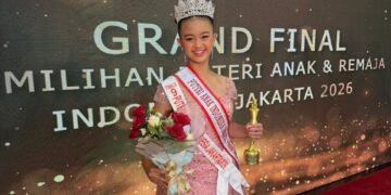 Prameswari Nararya Iswandaru Putri Raih Gelar Puteri Anak Indonesia Jakarta Pariwisata 2026