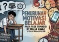 Penurunan Motivasi Belajar Pada Fase Transisi Remaja Awal di Sekolah Menengah Pertama 47 Ilustrasi Penurunan Motivasi Belajar (Sumber: Gambar Generatif AI)