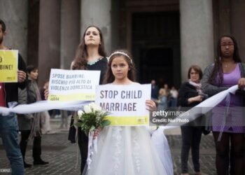 Amnesty International against child marriage (Sumber: Christian Minelli/NurPhoto via Getty Images)