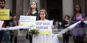Amnesty International against child marriage (Sumber: Christian Minelli/NurPhoto via Getty Images)