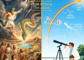 Pelangi Bukan Dewa, Petir Bukan Thor: Bagaimana Logos Menggantikan Mitos dalam Menjelaskan Alam 46 generated image