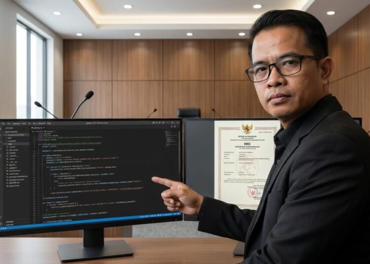 hak cipta konten ai bisnis indonesia