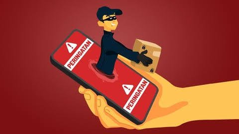 Ilustrasi: Ancaman phishing berkedok kurir terhadap konsumen belanja online (Sumber : https://www.cnbcindonesia.com)