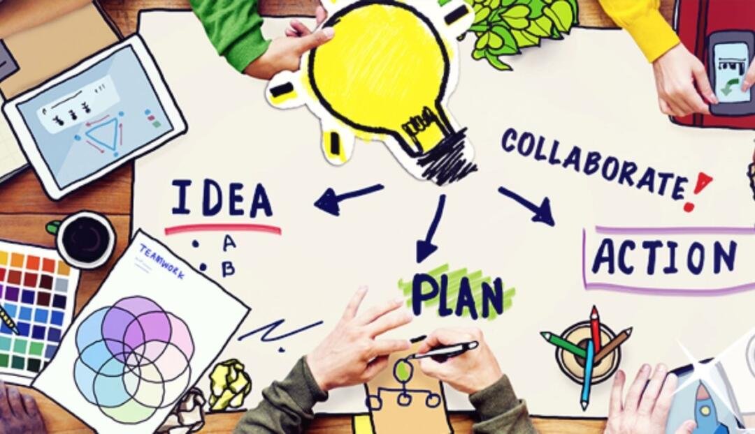 Ilustrasi brainstorming ide usaha