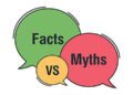 pngtree myths vs facts badge concept vector illustration fiction misleading fabrication vector png image 50512620