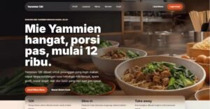 Digitalisasi UMKM: Mahasiswa Telkom University Purwokerto Sukses Implementasikan Sistem POS Terintegrasi dan Website Company Profile di Yamien 12K 51 Halaman Web