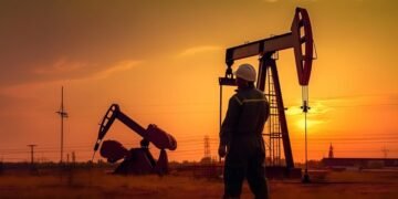 Beban Berat Subsidi Energi di Tengah Volatilitas Minyak Dunia: Pengujian Resiliensi APBN 2026 56 073947200 1687477196 worker oil rig sunset created with generative ai technology