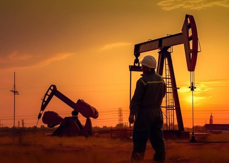 Beban Berat Subsidi Energi di Tengah Volatilitas Minyak Dunia: Pengujian Resiliensi APBN 2026 46 073947200 1687477196 worker oil rig sunset created with generative ai technology