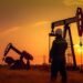 073947200 1687477196 worker oil rig sunset created with generative ai technology