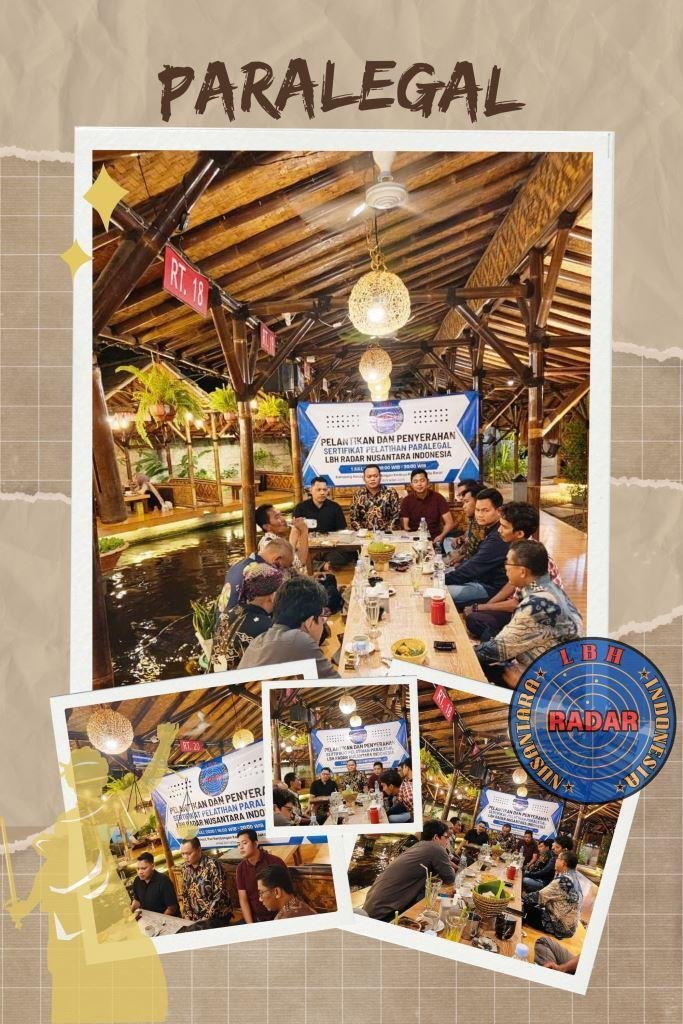 LBH Radar Nusantara Indonesia Gelar Pelantikan dan Penyerahan Sertifikat Paralegal Tahun 2026 48 LBH Radar Nusantara Indonesia