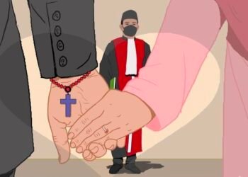 Ilustrasi pernikahan beda agama dalam hukum di Indonesia (Sumber: Detik.com)