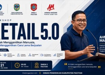 Cabang Dinas Pendidikan Kabupaten Pacitan Dorong Transformasi Pendidikan Vokasi melalui Workshop Retail 5.0 Berbasis Artificial Intelligence 46 ChatGPT Image Jul 16 2026 01 13 29 AM