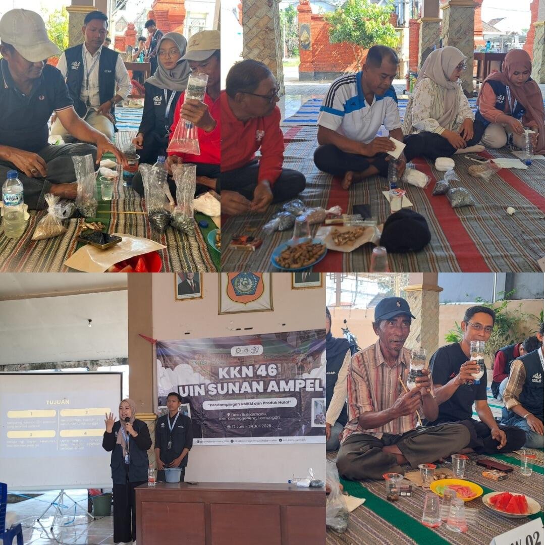 Dokumentasi Warga desa Banjarmadu dalam kegiatan Pelatihan Filter Air Sederhana