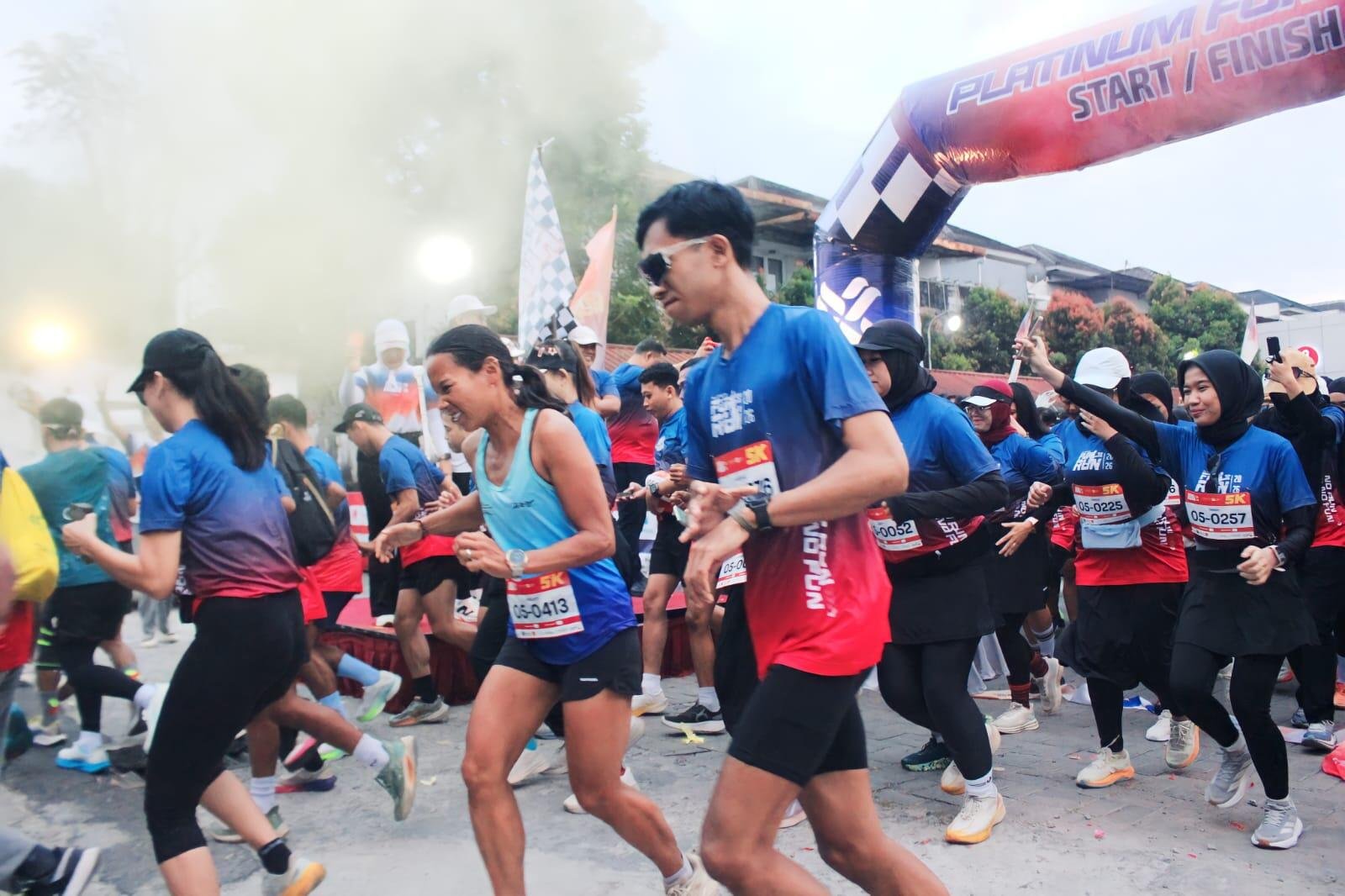 Platinum Fun Run 2026 Gaet 700 Pelari, Perkuat Sport Tourism Yogyakarta Jelang Satu Dekade Platinum Hotel 47 Lebih dari 700 peserta dari berbagai daerah di Indonesia, bahkan mancanegara mengikuti ajang lari tahunan Platinum Fun Run 2026 (Yusuf)