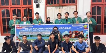 Cinta Bahasa, Wujud Nyata Bela Negara: Pesan Mendalam dari Sosialisasi Mahasiswa UMRI Kepada Pemuda di Masyarakat 56 Mahasiswa UMRI menggelar sosialisasi kepada pemuda masyarakat