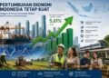 Pertumbuhan Ekonomi Indonesia Tetap Kuat di Tengah Tantangan Ekonomi Global 47 Ilustrasi berbagai sektor yang berkontribusi terhadap pertumbuhan ekonomi Indonesia pada tahun 2026. Sumber: Ilustrasi dibuat menggunakan kecerdasan buatan (AI), berdasarkan data dan informasi dari Badan Pusat Statistik (BPS), Kementerian Keuangan Republik Indonesia, Bank Indonesia, dan berbagai pemberitaan ekonomi tahun 2026.