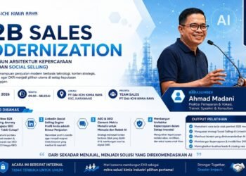 Dorong Transformasi Penjualan PT Dai-ichi Kimia Raya melalui Pelatihan B2B Sales Modernization 46 In House Training B2B Sales Modernization untuk tim sales PT Dai-Ichi Kimia Raya — Ahmad Madani