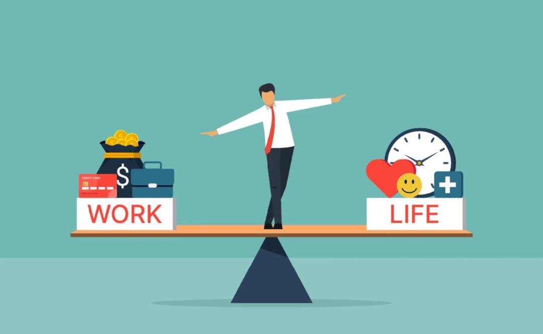 Ketika Istirahat Terasa Salah: Refleksi Filsafat tentang Rasa Bersalah di Era Produktivitas 47 Ilustrasi Work-Life Balance (Sumber: RRI)