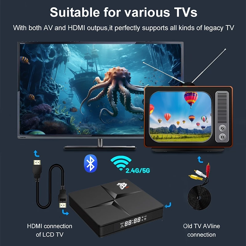 UPHOME Android Tv Box Mini 4K-HD Ultra Android 13 Ram 1/2/4GB Rom 8/16/32GB WIFI 2.4G/5G Bluetooth Smart Tv Box Unlock FULL CHANNEL TV & Film & APP - Netflix / Disney 52 UPHOME Android Tv Box Mini 4K-HD Ultra Android 13 Ram 1/2/4GB Rom 8/16/32GB WIFI 2.4G/5G Bluetooth Smart Tv Box Unlock FULL CHANNEL TV & Film & APP - Netflix / Disney - Image 7