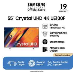 Samsung 55" Crystal UHD 4K UE100F 4K Smart TV - UA55UE100FKXXD