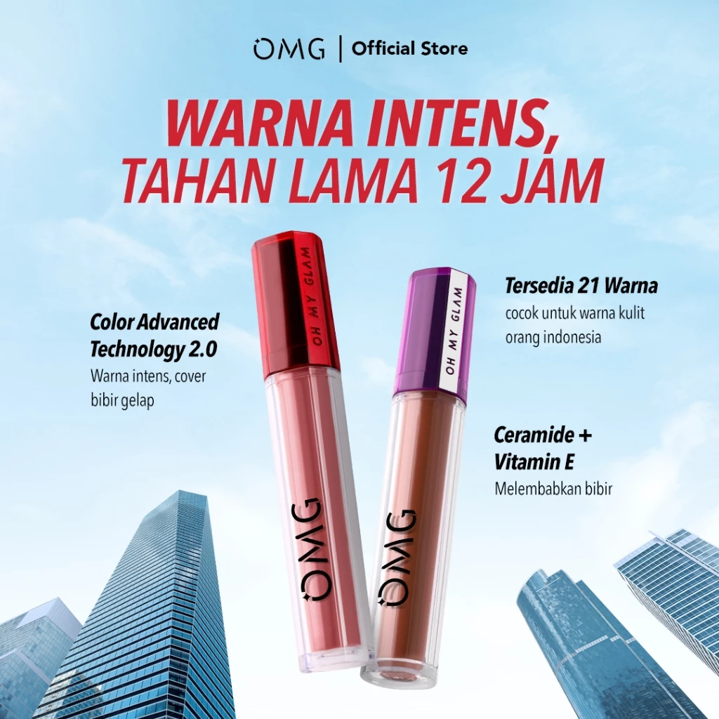OMG Oh My Glam Mattelast Lip Cream 2.9 g - Lip Cream Matte Dengan Warna Intense, Tahan Lama & Ringan 48 OMG Oh My Glam Mattelast Lip Cream 2.9 g - Lip Cream Matte Dengan Warna Intense, Tahan Lama & Ringan - Image 3