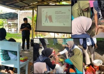 KKN UNP Bersama Masyarakat Bangun Sistem Pengelolaan Sampah Berkelanjutan di Nagari Balai Baiak Malai III Koto 46 Dokumentasi mahasiswa KKN Universitas Negeri Padang (UNP) saat melaksanakan program peduli lingkungan (Sumber: Dokumentasi Pribadi)