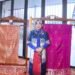 Foto Ibu Lislie dalam acara pertemuan rutin Komunitas KCBI (Komunitas Cinta Berkain Indonesia) (Sumber: Dokumentasi Pribadi)