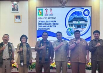 Kantor Pertanahan Kabupaten Simalungun Hadiri High Level Meeting Optimalisasi Pajak Daerah dan Retribusi Daerah 46 High Level Meeting 300KB