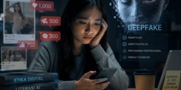 Teknologi Semakin Canggih, Nalar Jangan Tersisih: Dari Deepfake hingga Tantangan Mahasiswa di Era AI 56 Ilustrasi tantangan mahasiswa di era AI (Sumber: Gambar Generatif)
