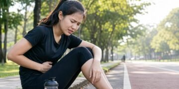 Setelah Olahraga, Jangan Terburu-buru Minum Obat Masuk Angin 58 Timbulnya sakit di lambung ketika fisik bekerja keras termasuk berlari (ilustrasi Yusuf)