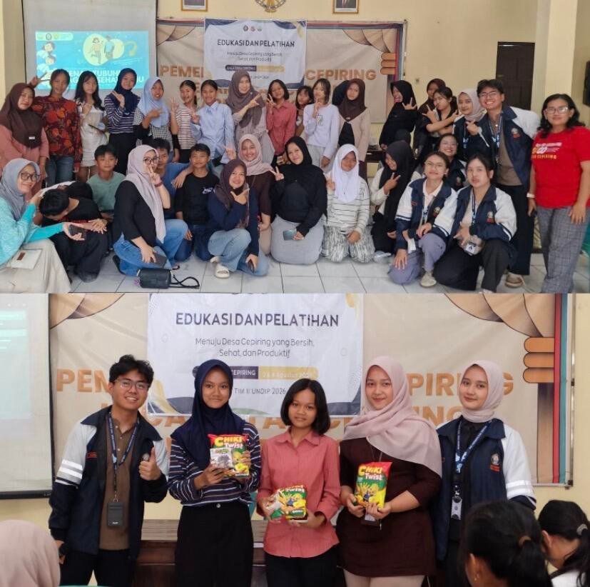 Mahasiswa KKN-R TIM II Biologi UNDIP Edukasi Anatomi Organ Reproduksi dan Kesehatan Reproduksi Remaja di Desa Cepiring 47 Dokumentasi mahasiswa KKN-R Tim II Biologi Undip saat melaksanakan program edukasi anatomi Organ Reproduksi dan Kesehatan Reproduksi Remaja di Desa Cepiring (Sumber: Dokumentasi Pribadi)