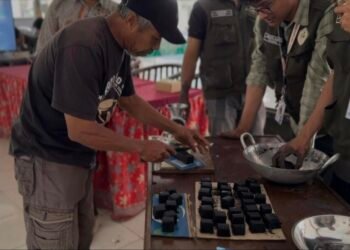 Dokumentasi Kegiatan Pelatihan dan Edukasi Briket dari Kulit Kopi) (Sumber: Dokumentasi Pribadi)
